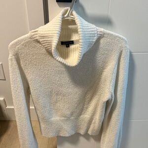 Dynamite Women's Off-White Cowl Neck Sweater